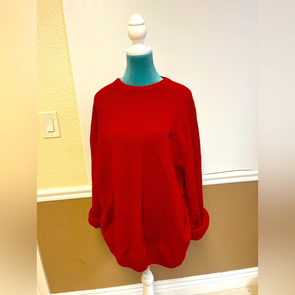 Chaps by Ralph Lauren Men’s V-Neck Sweater – Red – Size XL